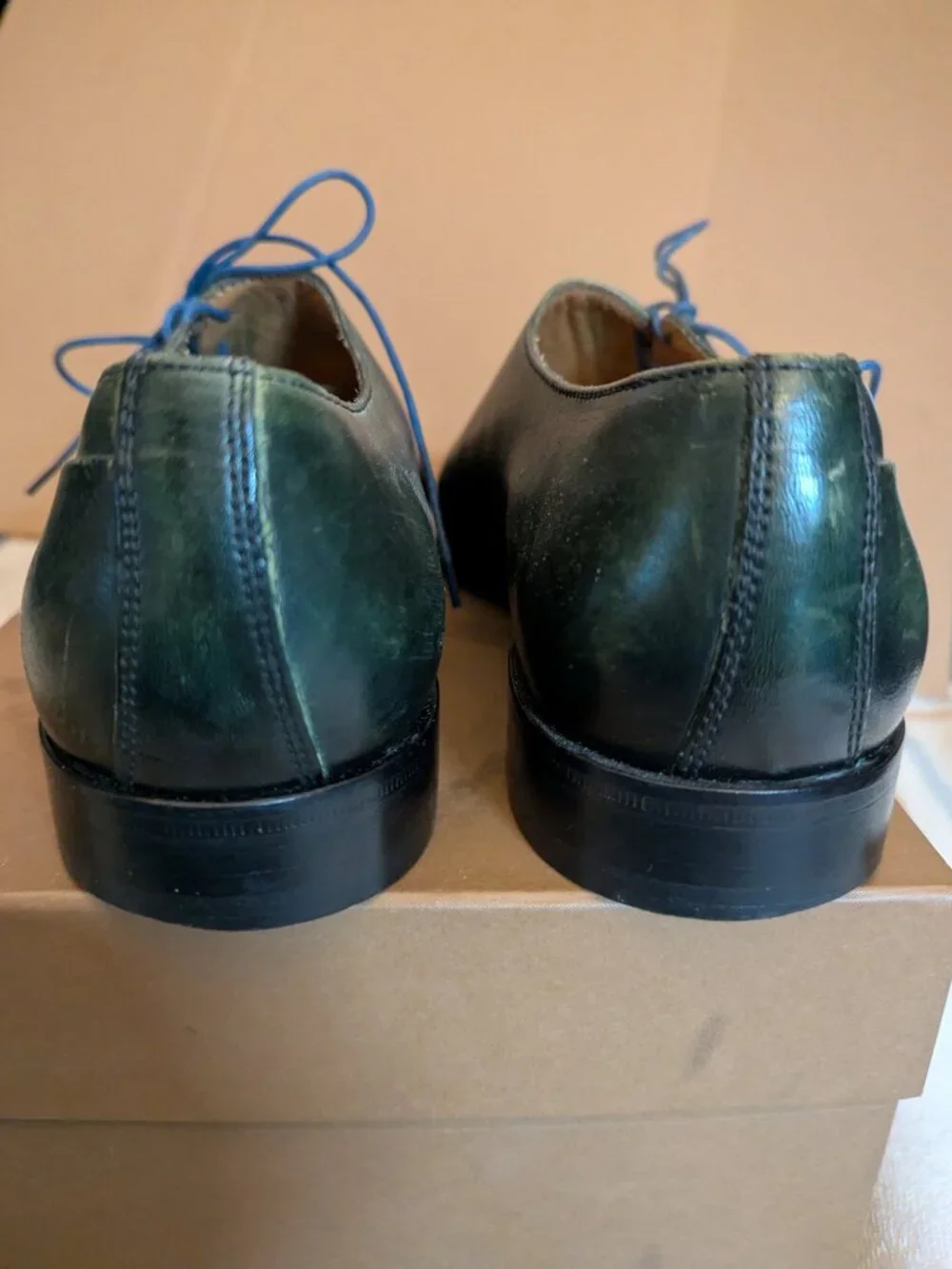 JOSE REAL Oxford Mens dress shoes with a asymmetric/side-slanted lace design